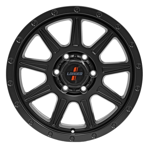 17X9 6/139.7 30P 106.1 Loaded Gunbarrel Satin Blk 1675Kg