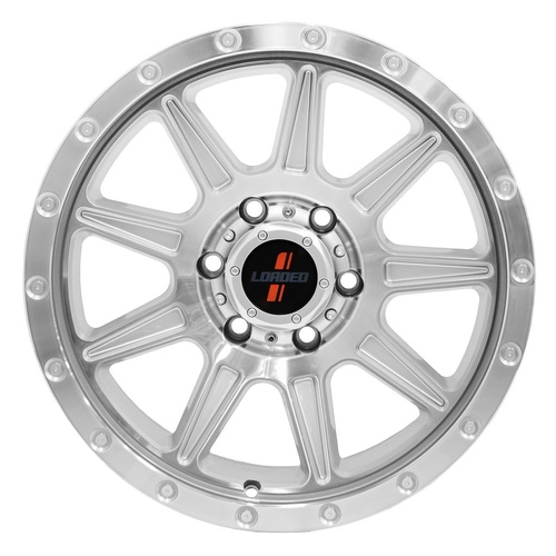 18X9 6/139.7 35P 106.1 Loaded Gunbarrel Silver 1675Kg