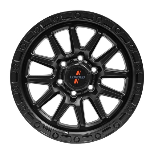 17X8.5 5/120 18P 73.1 Loaded Stockton Satin Blk 1675Kg